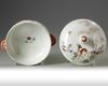 A CHINESE FAMILLE ROSE 'DEER' TUREEN AND COVER, 18TH CENTURY