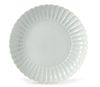 A CHINESE CARVED WHITE GLAZED 'LOTUS' DISH