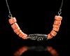 AI BEAD PENDANT WITH CORAL BEADS