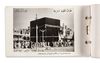 A HAJJ SOUVENIR ALBUM OF BLACK AND WHITE PRINTED PHOTO CARDS, CIRCA 1950