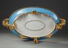 A LARGE 'SEVRES' PLATE, 19TH CENTURY