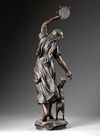 A LARGE BRONZE STATUE, 'ESMERALDA', BY EUGENE MARIOTON (1854-1933)
