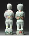 Two Chinese famille rose figures of boys