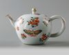 A Chinese famille verte 'butterfly' teapot and cover
