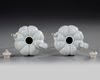 A PAIR OF CHINESE 'QINGBAI' TEAPOTS WITH COVERS, SOUTHERN SONG (1127-1279)