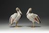 A Pair of Cloisonne Enamel Birds