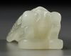 A GROUP OF CHINESE WHITE AND PALE CELADON JADE MYTHICAL BEAST CARVINGS, 20TH CENTURY