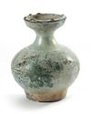 A CHINESE GREEN GLAZED POTTERY JAR, HAN DYNASTY (202 BC-23 AD)