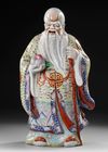 LARGE CHINESE FAMILLE ROSE FIGURE, 19TH / 20TH CENTURY