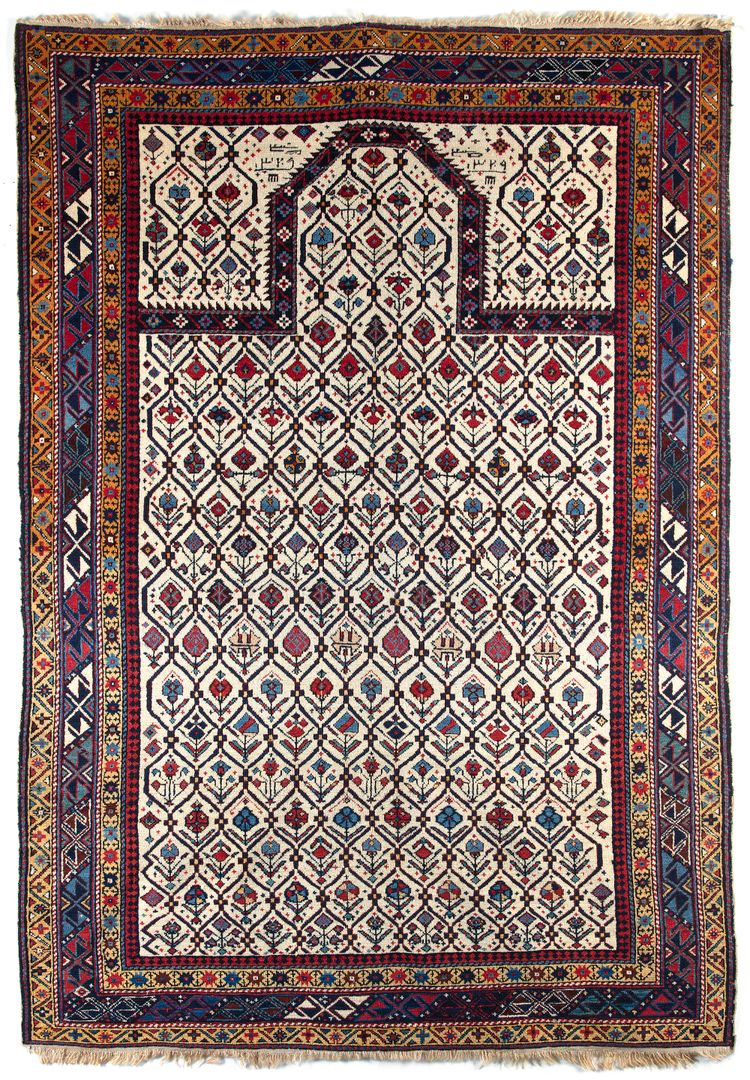 A CAUCASIAN MARASALI RUG, 19TH CENTURY