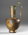 A KHORASAN BRONZE EWER NORTH EAST PERSIA, 12TH CENTURY