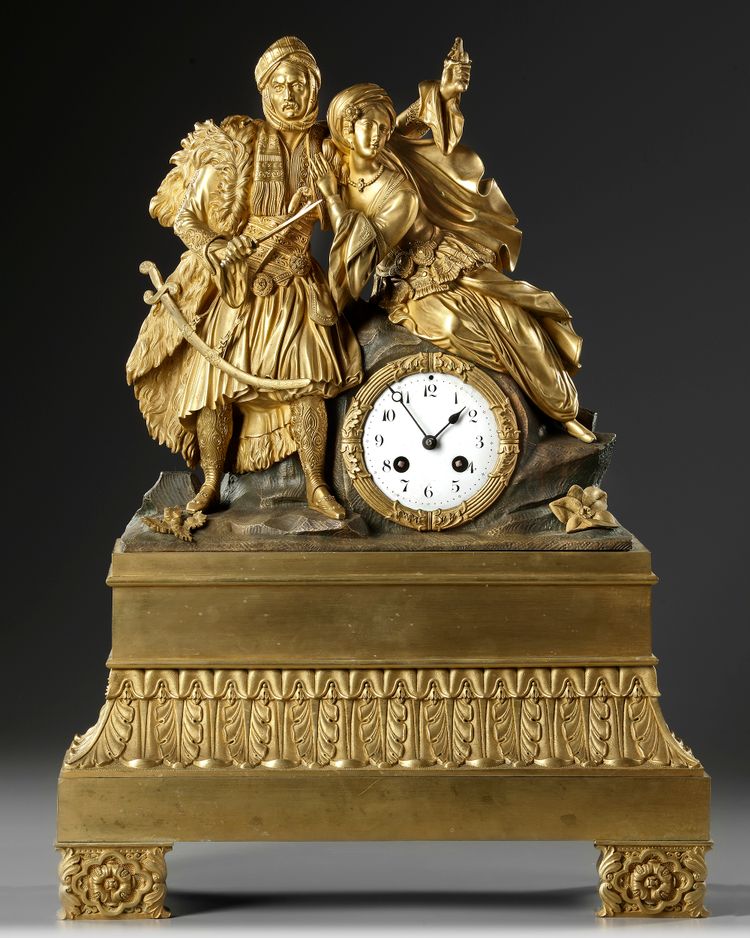 AN ORIENTAL PENDULUM, FRANCE, RESTORATION PERIODE 1815-1830