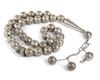 LARGE OTTOMAN SILVER PRAYER BEADS, LATE 19TH CENTURY