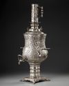 A LARGE OTTOMAN SILVER PLATED SAMOVAR, LATE 19TH-EARLY 20TH CENTURY