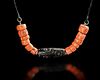 AI BEAD PENDANT WITH CORAL BEADS