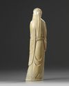 A Chinese carved ivory scholar
