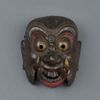 A large wooden mask of Nasori, a figure in ancient Gagaku dance