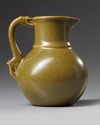 A Chinese teadust-glazed ewer