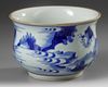 A CHINESE BLUE AND WHITE BOWL, QING DYNASTY (1644-1911)