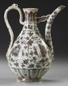 A CHINESE COPPER RED EWER, MING DYNASTY (1644-1911) OR LATER