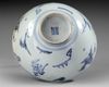 CHINESE BLUE AND WHITE BOWL, MING DYNASTY, ca 1600