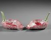 A PAIR OF CHINESE FAMILLE ROSE 'LOTUS' CUPS, 19TH-20TH CENTURY