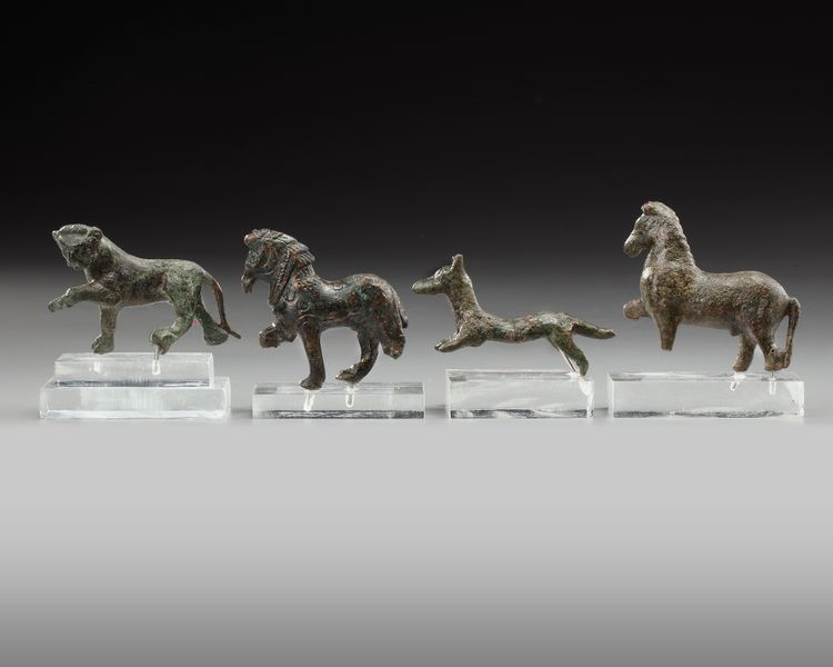 A GROUP OF ROMAN BRONZE ANIMALS, 1ST-2ND CENTURY AD