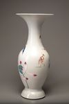 A baluster famille rose vase