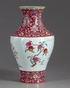 A Chinese famille rose  vase
