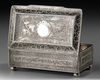 A NIELLO-INLAID SILVER CASKET, TURKEY 19TH CENTURY