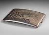 A SILVER CIGARETTE CASE 'MOUNT FUJI'