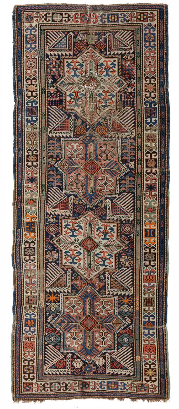 A CAUCASIAN AKSTAFA RUG, 19TH CENTURY
