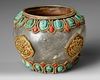 A TIBETAN ROCK CRYSTAL RITUAL POT, 19TH CENTURY