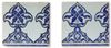 A PAIR OF DAMASCUS UNDERGLAZE PAINTED POTTERY BORDER TILES, SYRIA, 17TH CENTURY