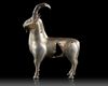 AN ACHAEMENID SILVER FIGURINE OF A MOUNTAIN GOAT (MOUFLON) 6TH CENTURY B.C