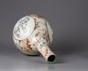 A Chinese imitation-marble en grisaille-decorated bottle vase
