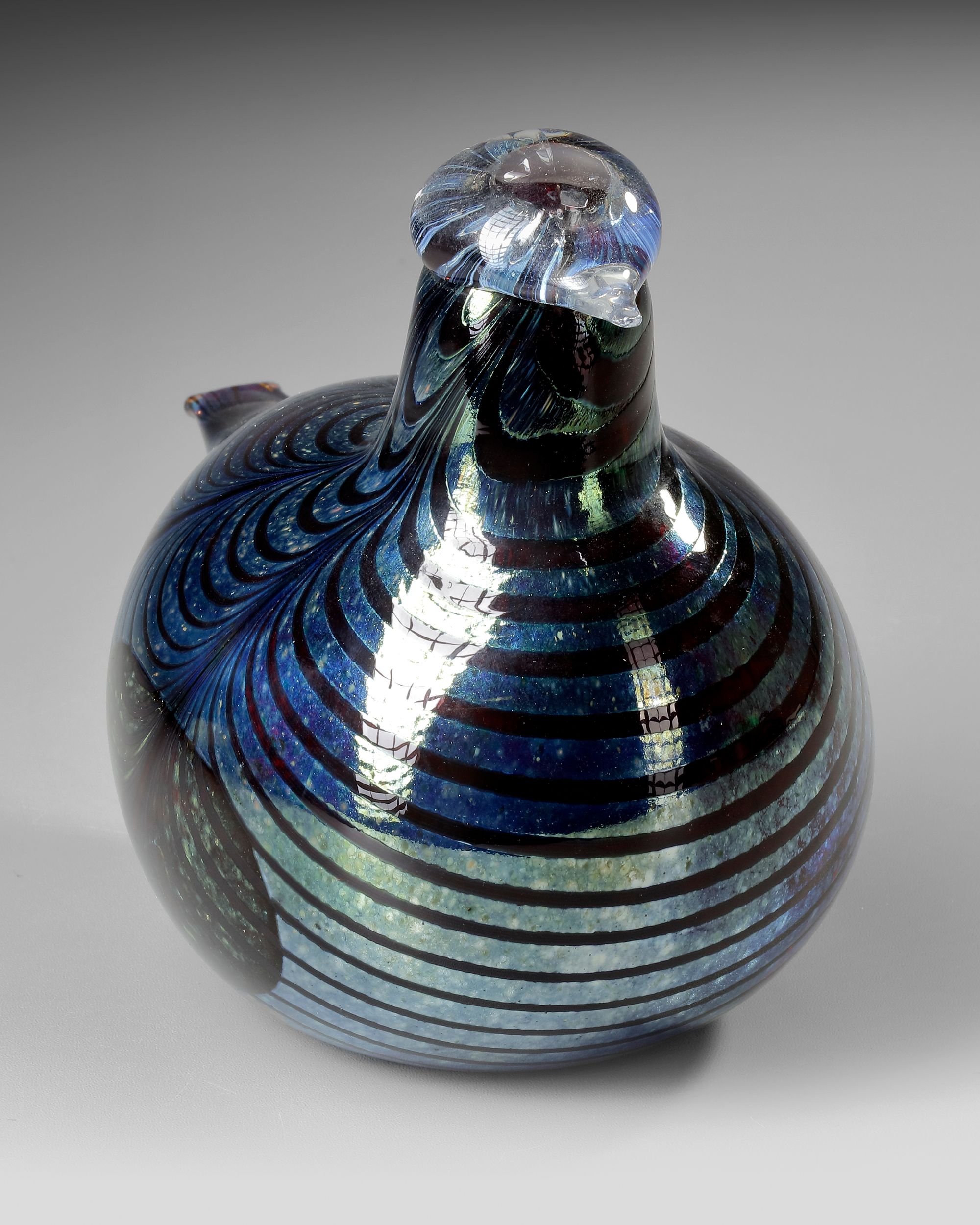 OIVA TOIKKA FOR ITTALA, A GLASS BIRD SCULPTURE, FINLAND