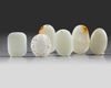 A group of six Chinese jade carvings