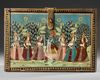 A PAINTED WOOD DEVOTIONAL CABINET (MANDIR), RAJASTHAN, INDIA, 19TH CENTURY