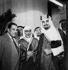 A VERY RARE COLLECTION OF SIX PHOTOS OF PRINCE MANSOUR BIN ABDULAZIZ AL SAUD (THE FIRST SAUDI MINISTER OF DEFENCE) DURING HIS OFFICIAL VISIT TO CAIRO 1943