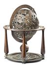 A BRONZE CELESTIAL GLOBE, IRAN OR INDIA, 19TH CENTURY