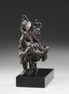 A Sino-Tibetan bronze figure of six-armed Mahakala