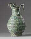 A large Chinese bronze hinged ewer and cover