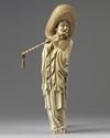 A CHINESE CARVED BONE MUSICIAN, 19TH-20TH CENTURY