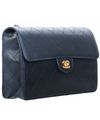 1997-1999 Chanel Black Caviar Leather Jumbo Single Flap Bag