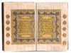A RARE QURAN MINIATURE, TURKEY, COPIED IN CONSTANTINOPLE 1288 AH/1871 AD BY FATIMAH, LLE DE OMAR AL-QUNUTI