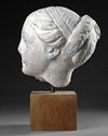 A MARBLE FEMALE HEAD, 17TH-18TH CENTURY