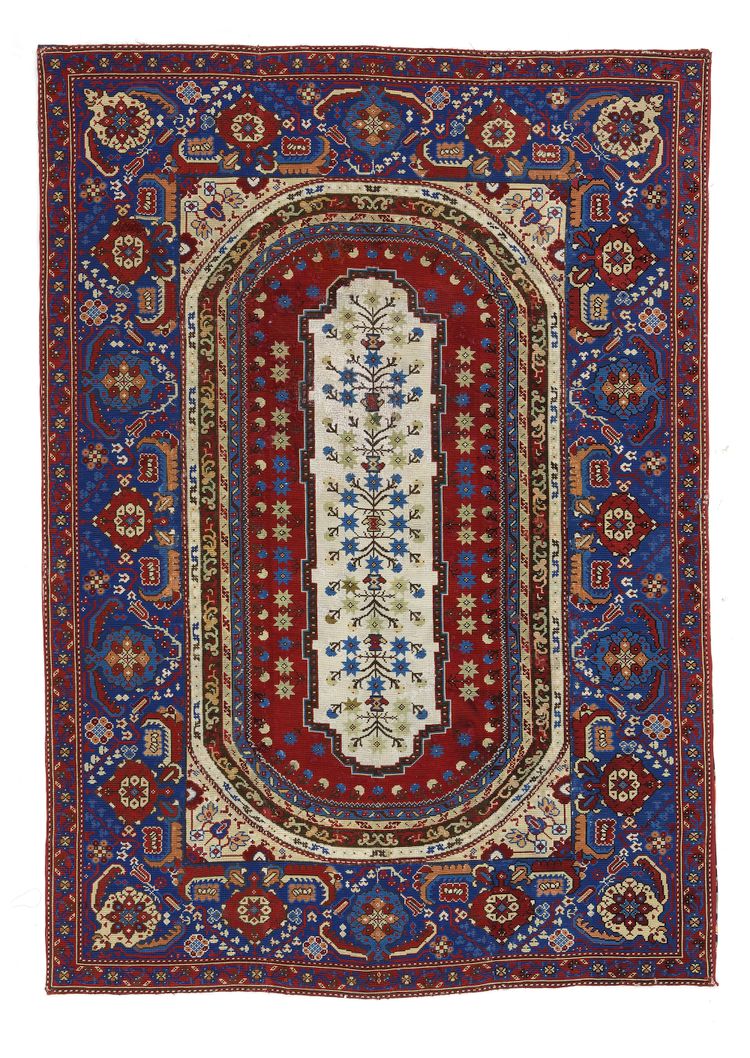 EMBROIDERED CARPET, DAGESTAN, 19TH CENTURY
