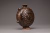 A CHINESE BROWN GLAZED MOON FLASK, LATE MING DYNASTY, 17TH CENTURY