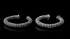 A PAIR OF SILVER BRACELETS, CLASSICAL GREEK PERIOD, 4TH CENTURY BC